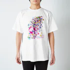 AURA_HYSTERICAのEZ_Listening スタンダードTシャツ