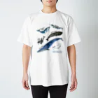 uminomadoのクジラまみれ スタンダードTシャツ