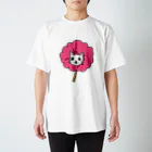 ちゃんななのショップのわたあめにゃんこ　白猫ver(桜色) Regular Fit T-Shirt