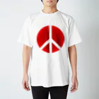 AURA_HYSTERICAのPeace_Symbol Regular Fit T-Shirt