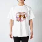 ルルーのおみせのお花とハート Regular Fit T-Shirt