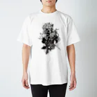 AURA_HYSTERICAのColored_Roses Regular Fit T-Shirt