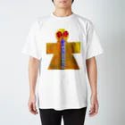 湯沢恵理　宇宙アイテムのメタリックお守り宇宙人Ｔシャツ Regular Fit T-Shirt