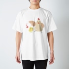 あかえほ & ちびそざいのニワトリさんとヒヨコさん【あかえほ公式】 Regular Fit T-Shirt