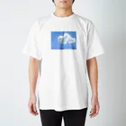 ヲタクちゃんの見たら恋が叶うハートの雲 スタンダードTシャツ