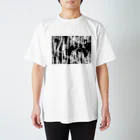 mimesis_imの迷彩っぽい模様2モノクロ Regular Fit T-Shirt