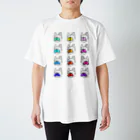 フレブルカフェ・アンサンブルのカラーブルちゃん柄Tシャツ Regular Fit T-Shirt