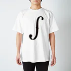 AURA_HYSTERICAのf字孔 Regular Fit T-Shirt