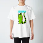 爬虫類カフェ ふぁにくり 嵐山店のIGUANA KOR green 티셔츠
