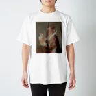 public domainのA Woman with a Dog Regular Fit T-Shirt