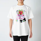 かにゃんクリエイトのLOVE SHOWER Regular Fit T-Shirt