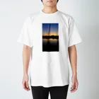 Trifolium repensの夕焼けグラデーション スタンダードTシャツ