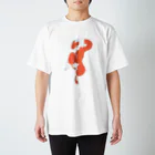 かえのカンフーチャイナT(赤) Regular Fit T-Shirt