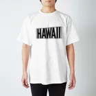 オヤジSHOPのTrapezoidal frame 【Hawaii】 ホワイト Regular Fit T-Shirt