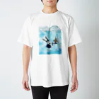 momo: )＊のサイダーに溺れる。 Regular Fit T-Shirt