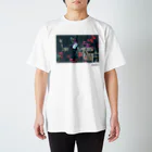 クロロフィルム_officialgoodsのクロロの見返り美人T(ホワイト) スタンダードTシャツ