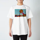 OKASHI NA IKIMONOの紙袋くんとグミ Regular Fit T-Shirt