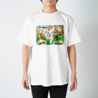 木彫工房もくもっこりの子犬と愉快な動物たち スタンダードTシャツ