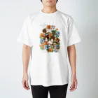 milkchaiの12匹のねこ Regular Fit T-Shirt