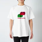 nidone.worksの２個のブロックかわいいじゃん（赤色の文字） スタンダードTシャツ