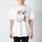 マルチーズ教のwhite dog Regular Fit T-Shirt