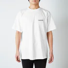 COLOR of the MANのCircle Logo -white- Regular Fit T-Shirt