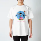 ユニークで目を引くアイデア！Masakey Artのたのぴんふのmomotaro スタンダードTシャツ