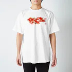  花金魚園の金魚道中 スタンダードTシャツ