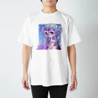 アジサイの織のTear drop Mermaid Regular Fit T-Shirt