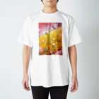 ゆたかテル / ミズナベの桜花散る黄金の奈の花畑 スタンダードTシャツ