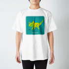ちょっとマニアックな恐竜アートグッズ博物館のおしゃれなトリケラトプス 티셔츠