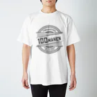 SANKAKU DESIGN STOREの非課税の不労所得が100万円欲しい。 黒 Regular Fit T-Shirt
