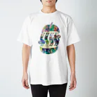 majiodesignの虹色猫たち Regular Fit T-Shirt