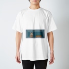 『卯のえほん』   〜えほんカフェ「うさぎの絵本」のオンラインショップ〜のおなかに暮らすうさ Ⅳ Regular Fit T-Shirt