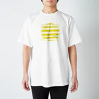 nap_shopのイヌヒューマンの日の出 (yellow) スタンダードTシャツ