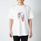 Noruneko-YaのMelting ice cream  Regular Fit T-Shirt