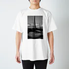 808styleのKailua Three Palm Tree 【WHITE＆BLACK】 スタンダードTシャツ