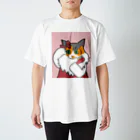 のっぴきならない。ラインスタンプ発売中ののっぴきならない/卒業猫るったん Regular Fit T-Shirt