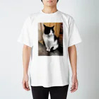 猫和尚のＴシャツ屋さんの神社の猫 スタンダードTシャツ