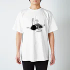 ダイスケリチャードの親子丼(白黒版) スタンダードTシャツ