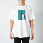 Hagino Taeko Goodsの物想うペンギンTシャツ スタンダードTシャツ