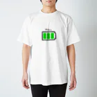 いただきまーすのFULL電池マーク 티셔츠