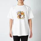 きたかみグッズSHOP(*´ｪ`*)のちょいとおまちにゃんこ Regular Fit T-Shirt