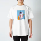 Chipafujiのハチワレねこ　ごぶりん　サングラス スタンダードTシャツ