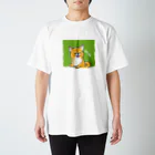 くろさわゆいのもふもふ柴犬 Regular Fit T-Shirt