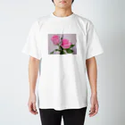 ☁️ ふわふわ ☁️のシンプルローズ 🌹 スタンダードTシャツ