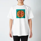 ゴキゲンサンショップのピザ スタンダードTシャツ