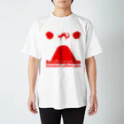 シュレディンガーの嘘のFUZZ CAT RED Regular Fit T-Shirt