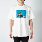 ■Shitagami-Shopのヤギ✖バイク スタンダードTシャツ