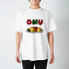 旻天堂(旧 ゆうれい星)のOMU OMU (余白有りVer.) スタンダードTシャツ